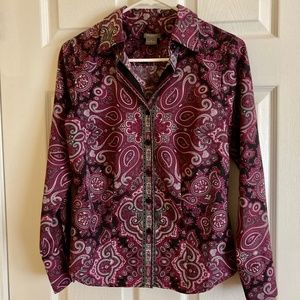 Ann Taylor paisley blouse
